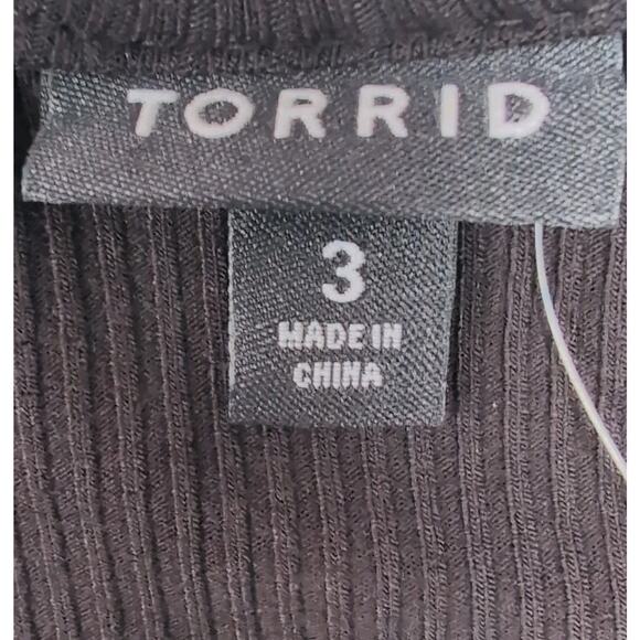 Torrid Everyday Tank Top Womens Plus Size 3X Black Scoop Neck Rib & Hook Eye NWT - Picture 8 of 16